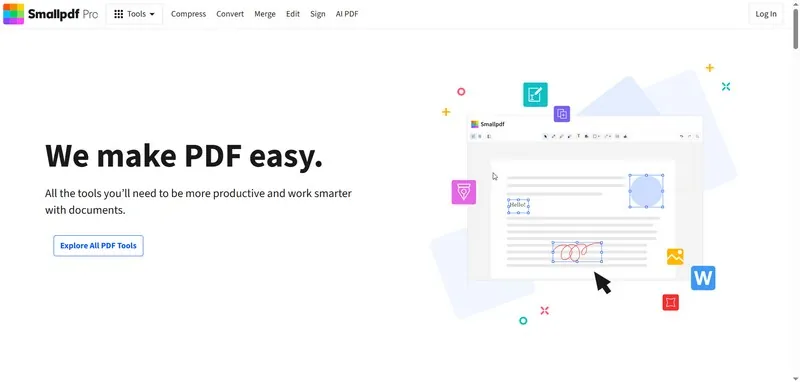 Smallpdf — красивий інтерфейс, але тісний ліміт